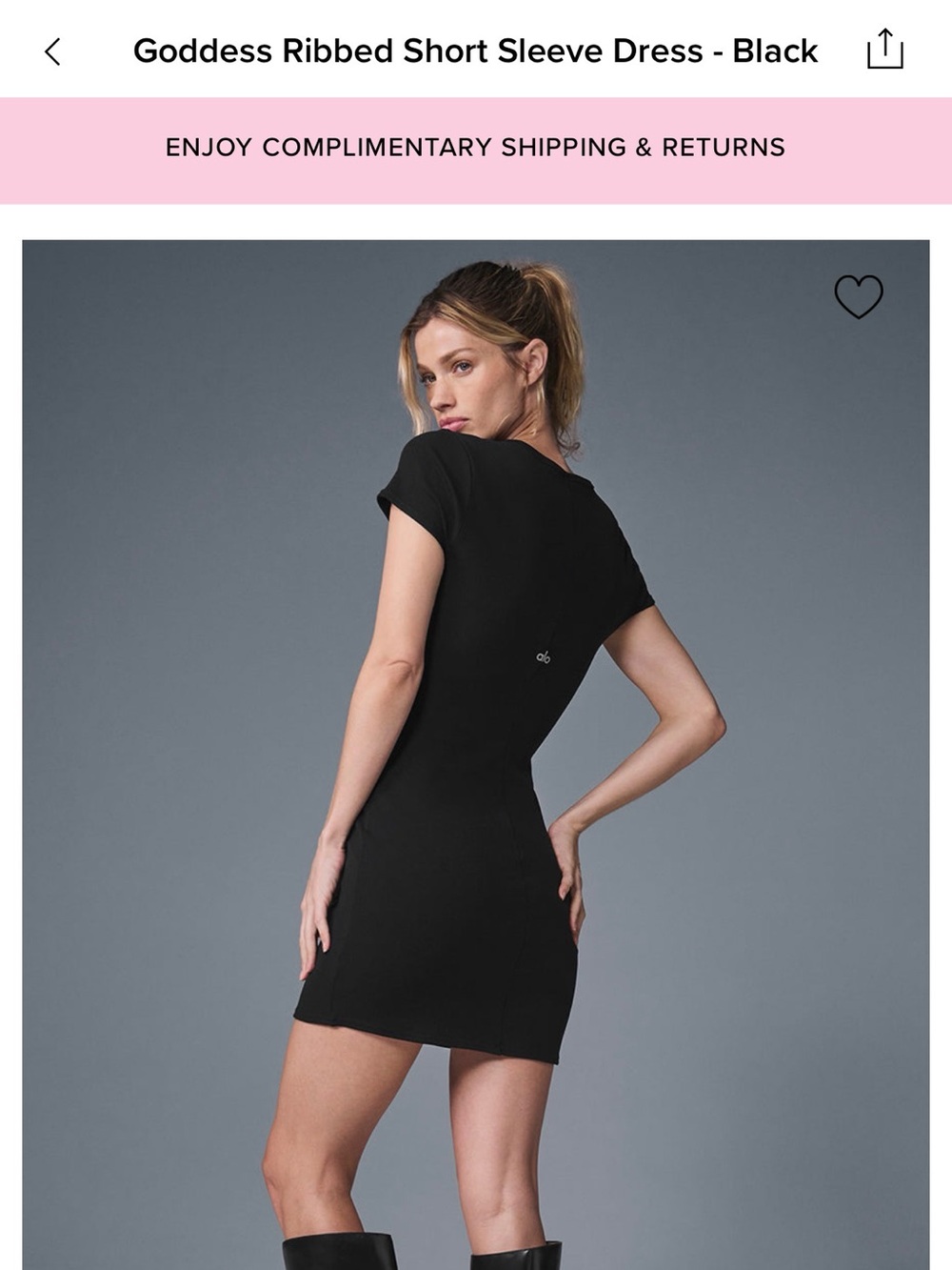 Alo goddess ribbed dress - Picture 2 of 2